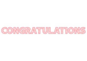 「Congratulations」の飾り文字