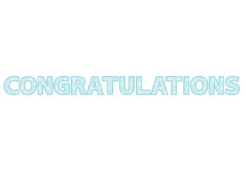 「Congratulations」の飾り文字