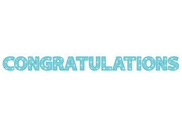 「Congratulations」の飾り文字