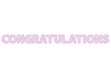 「Congratulations」の飾り文字