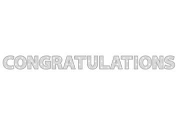 「Congratulations」の飾り文字