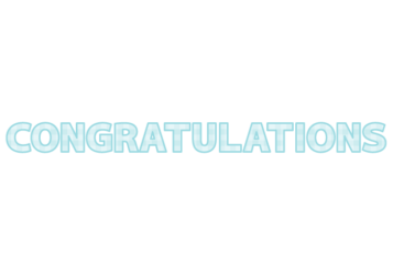 「Congratulations」の飾り文字