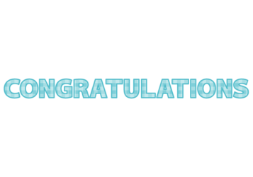 「Congratulations」の飾り文字