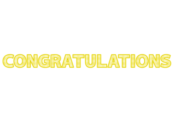 「Congratulations」の飾り文字