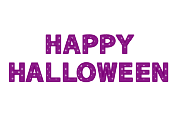 「Happy halloween」の飾り文字