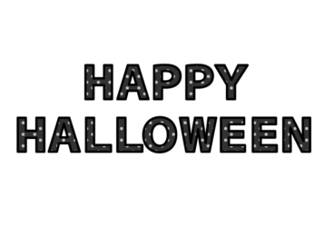 「Happy halloween」の飾り文字