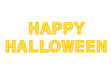 「Happy halloween」の飾り文字