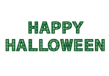 「Happy halloween」の飾り文字