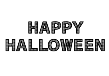 「Happy halloween」の飾り文字