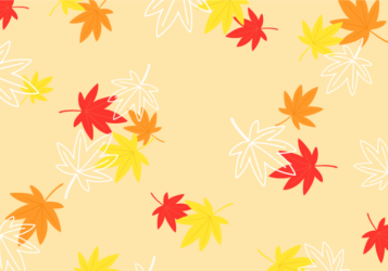 植物柄背景（紅葉のカエデ柄）