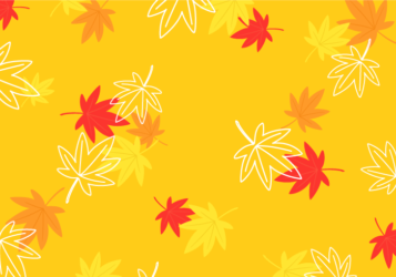 植物柄背景（紅葉のカエデ柄）