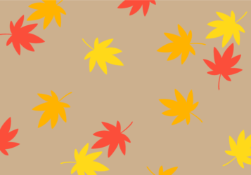 植物柄背景（紅葉のカエデ柄）