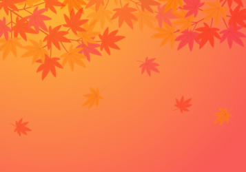植物柄背景（紅葉のカエデ柄）