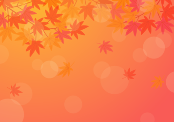 植物柄背景（紅葉のカエデ柄）