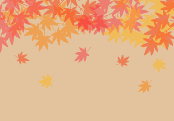 植物柄背景（紅葉のカエデ柄）