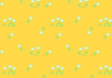 花柄背景（シロツメクサ柄）