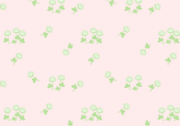花柄背景（シロツメクサ柄）
