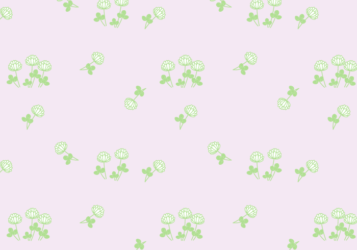 花柄背景（シロツメクサ柄）