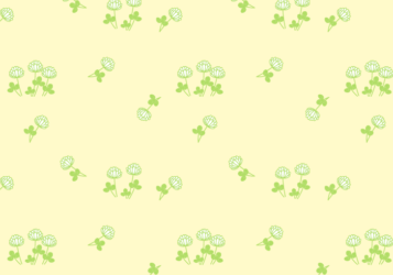花柄背景（シロツメクサ柄）