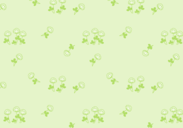 花柄背景（シロツメクサ柄）