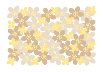 花の長方形ロゴ