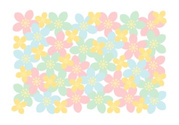 花の長方形ロゴ