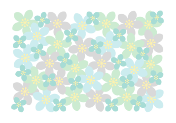 花の長方形ロゴ