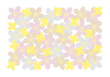 花の長方形ロゴ