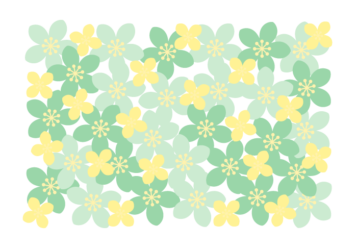 花の長方形ロゴ