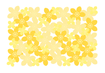 花の長方形ロゴ