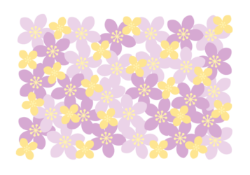 花の長方形ロゴ
