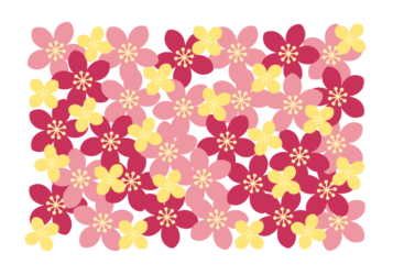 花の長方形ロゴ