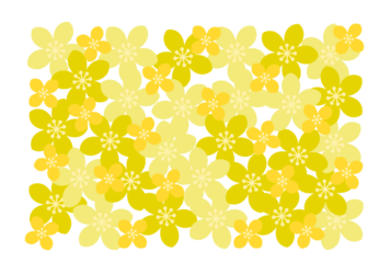 花の長方形ロゴ