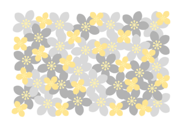 花の長方形ロゴ