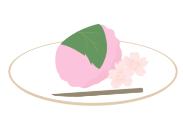 桜餅（関西風の道明寺）