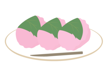 桜餅（関西風の道明寺）
