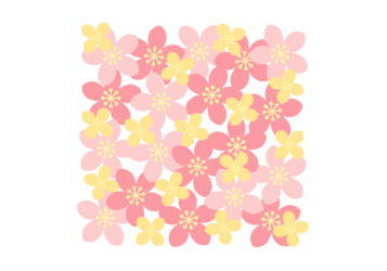 花の正方形ロゴ