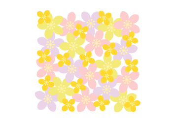 花の正方形ロゴ