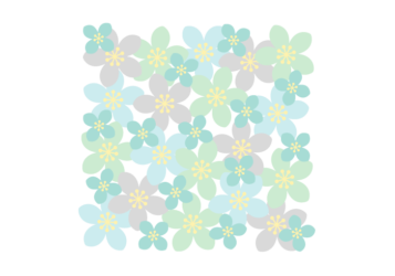 花の正方形ロゴ