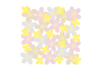 花の正方形ロゴ