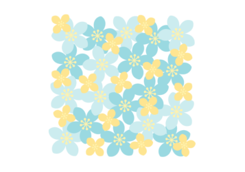 花の正方形ロゴ