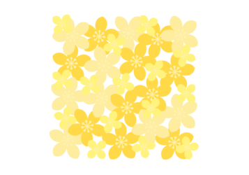 花の正方形ロゴ