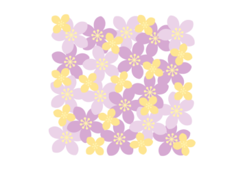 花の正方形ロゴ