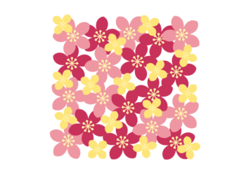 花の正方形ロゴ