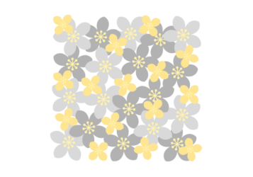 花の正方形ロゴ