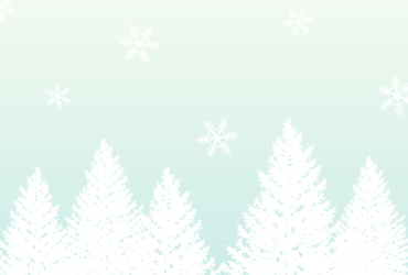 1月はがきのテンプレート（横書き用の雪景色）