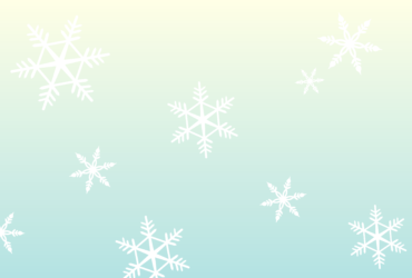 1月はがきのテンプレート（横書き用の雪の結晶）