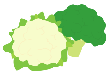 カリフラワーとブロッコリー