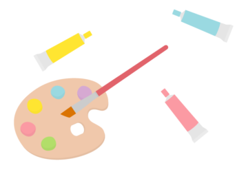 絵具（パレットと絵筆）