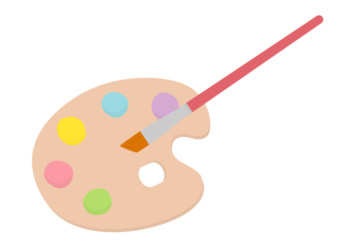 絵具（パレットと絵筆）